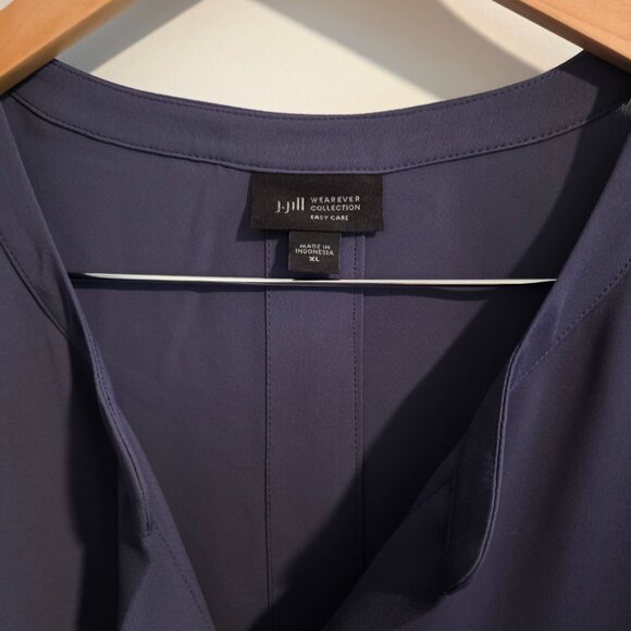 J Jill Wearever Collection Shirt, grey, XL - Picture 3 of 3